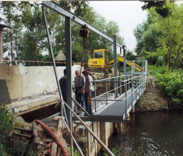 Baugrubenabdichtung, Pumpstation Altjeßnitz Baugrubenabdichtung, Pumpstation Altjeßnitz