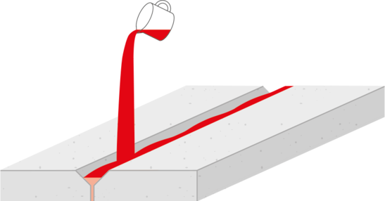 Rissverguss