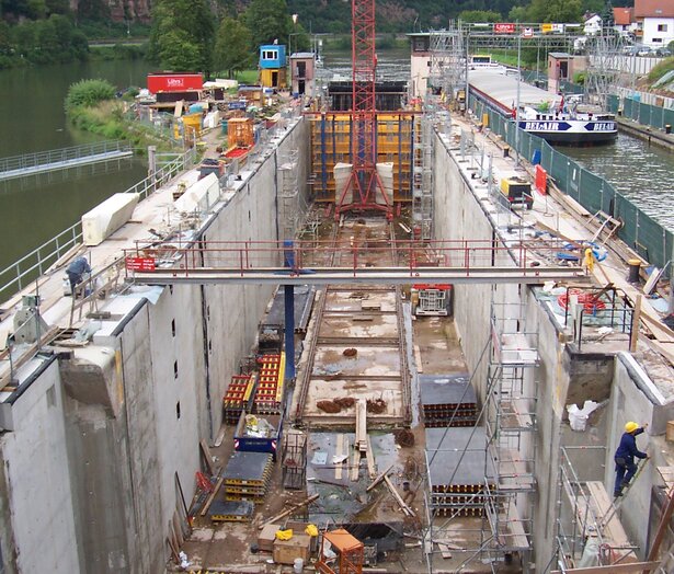 Betoninstandsetzung, Schleuse Hirschhorn