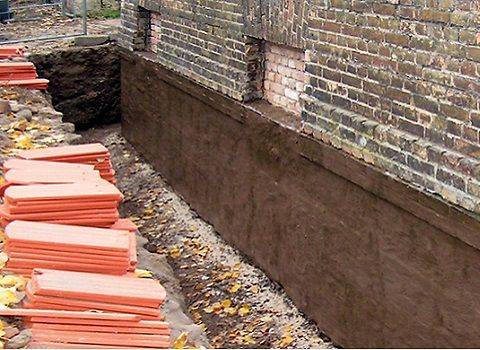 Die Stadtmauer in Potsdam - Flächenabdichtung im Verbund